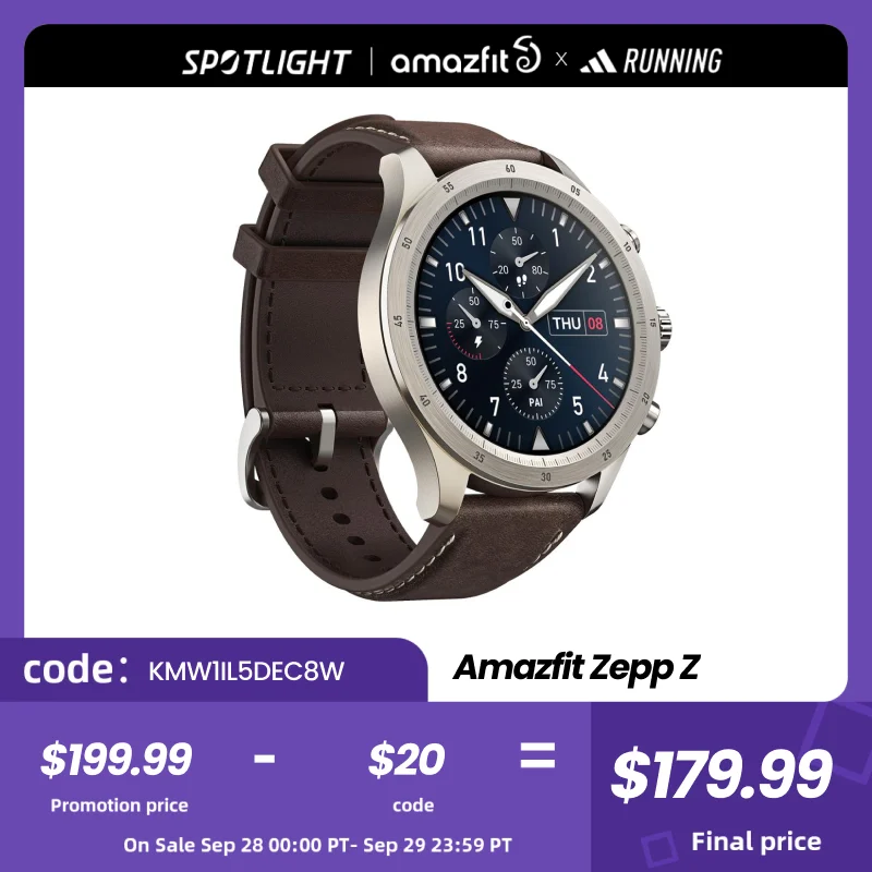 Nowy Zepp Z Smartwatch mody 12 trybów sportowych 1.39 ''wyświetlacz AMOLED 326 ppi 50 zegarek stoi tętna monitorowanie jakości snu 1 Nowy Zepp Z Smartwatch mody 12 trybów sportowych 1.39 ''wyświetlacz AMOLED 326 ppi 50 zegarek stoi tętna monitorowanie jakości snu 1