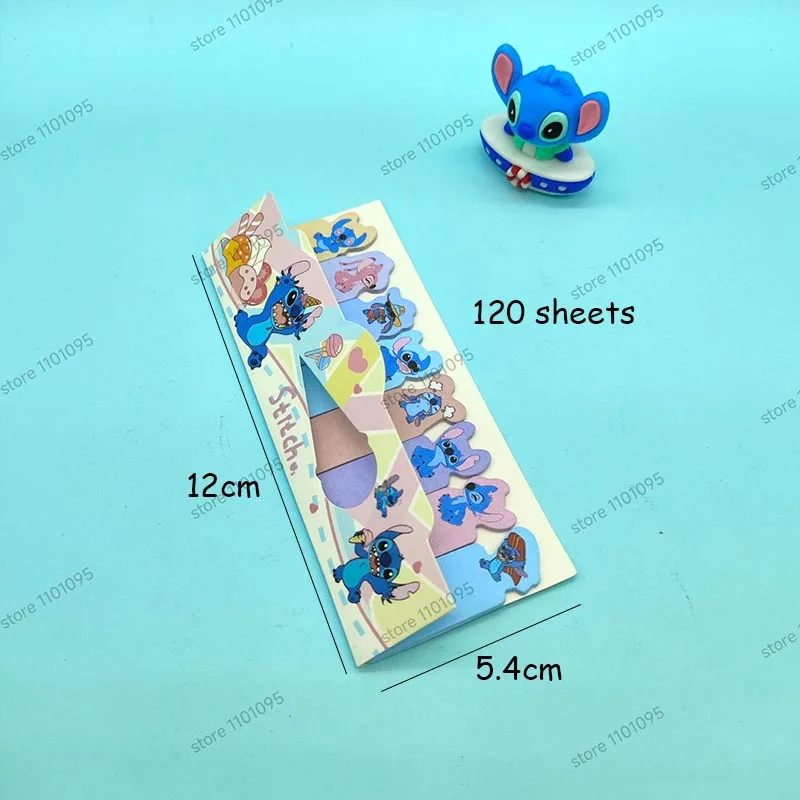 3pcs/lot Disney Stitch Memo Pad Sticky Notes Bookmark Kawaii Stationery Scrapbooking label Post Office School Supplies 6
