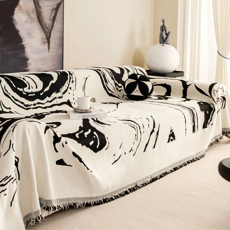 

Modern Luxury Art Sofa Cover Cloth, Soft Sofa Blanket, Full Cover, Universal Couch Towel, Dust Proof Sofa Cushion Cover