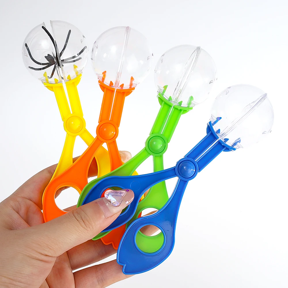 Plastic Insect Catcher Scissors Insect Trap Bug Tongs Tweezers for Kid Toy Outdoor Handy Scoopers Children Sensory Learning Tool 6
