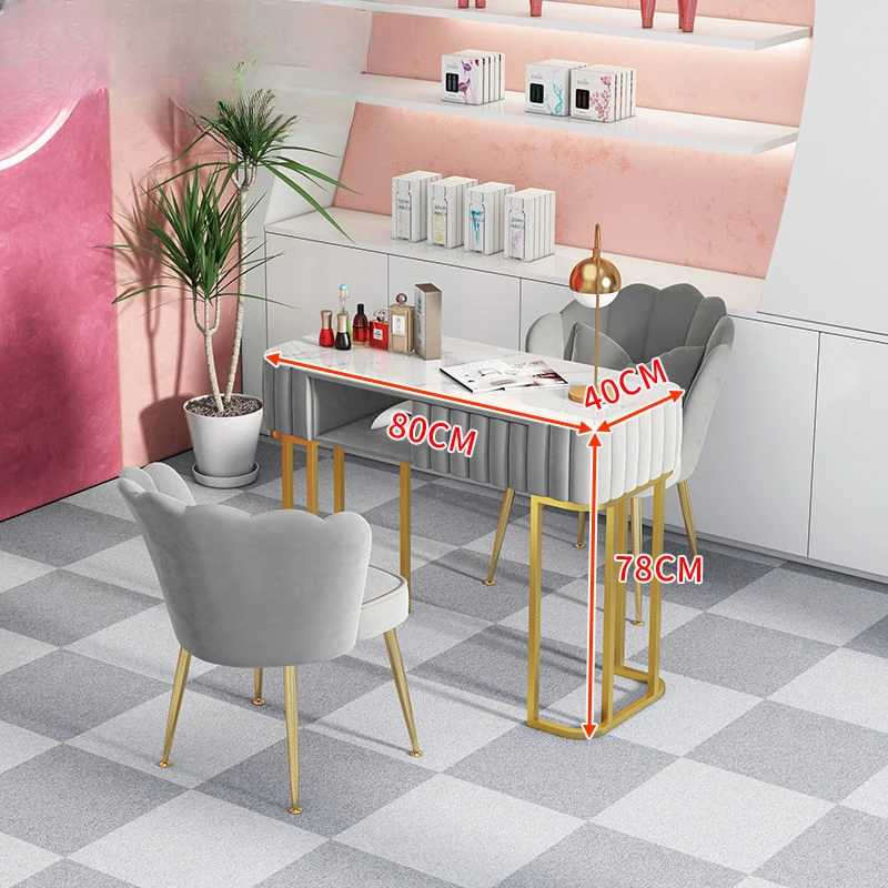 Cleaner Manicure Nail Table Beauty Reception Modern Professional Nail Table Dressing Tavolo Manicure Salon Furniture Bl50Nt