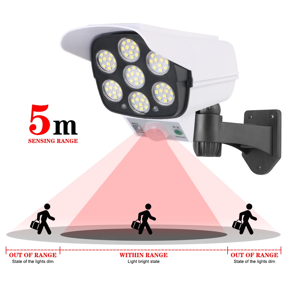 3 وضع للمنزل حديقة 77LED IP65 مقاوم للماء ضوء الشم...