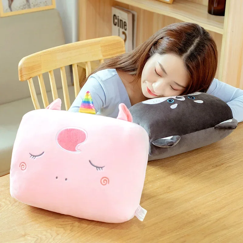 Cartoon Warm Hand Pillow Insert Warm Hand Cover Winter Plush Toy Nap Pillow 2