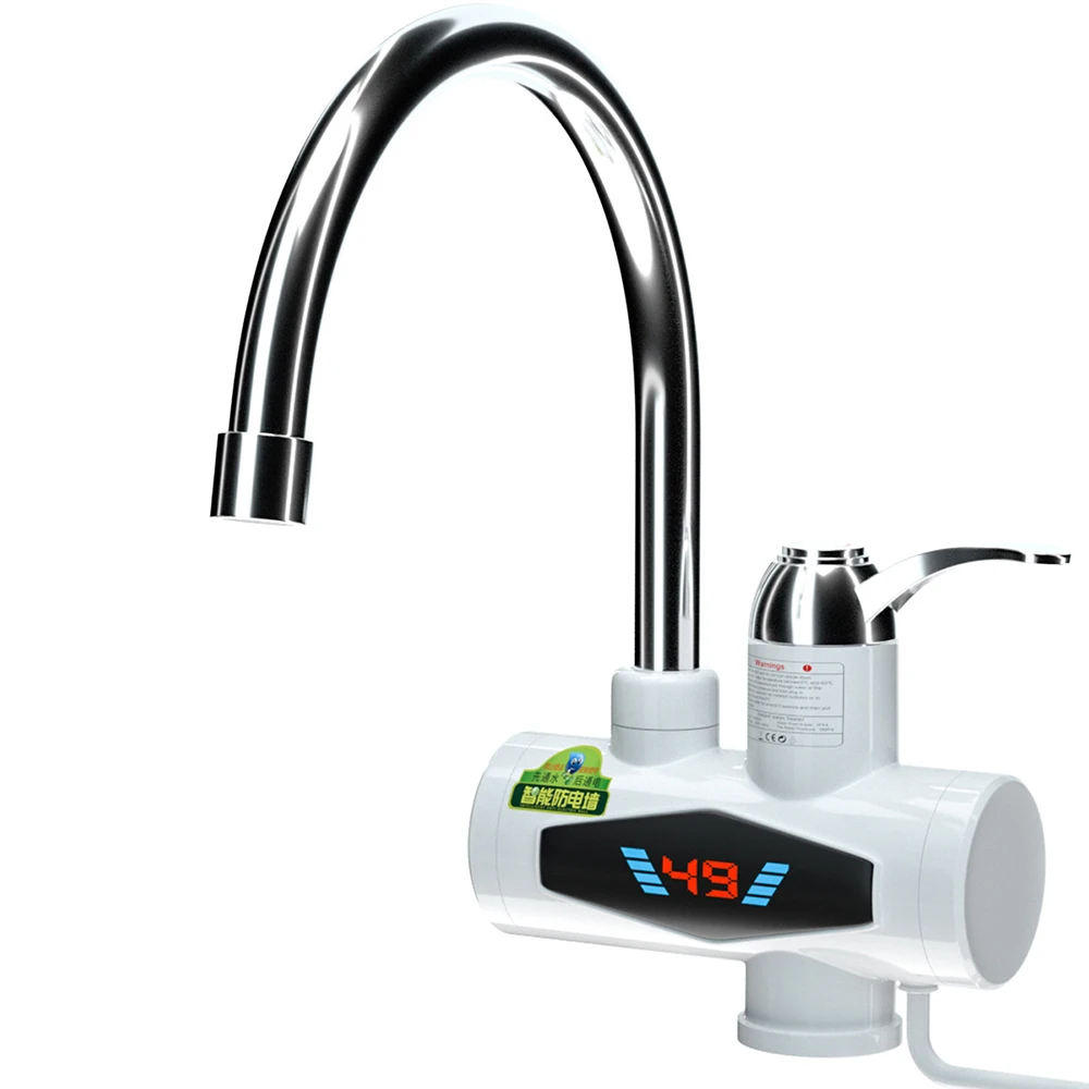 110v 220v Electric Kitchen Hot Water Heater Faucet Stainless Steel Instant  Heating Tap Tankless Instantaneous Faucets Bathroom - Electric Water Heaters  - AliExpress
