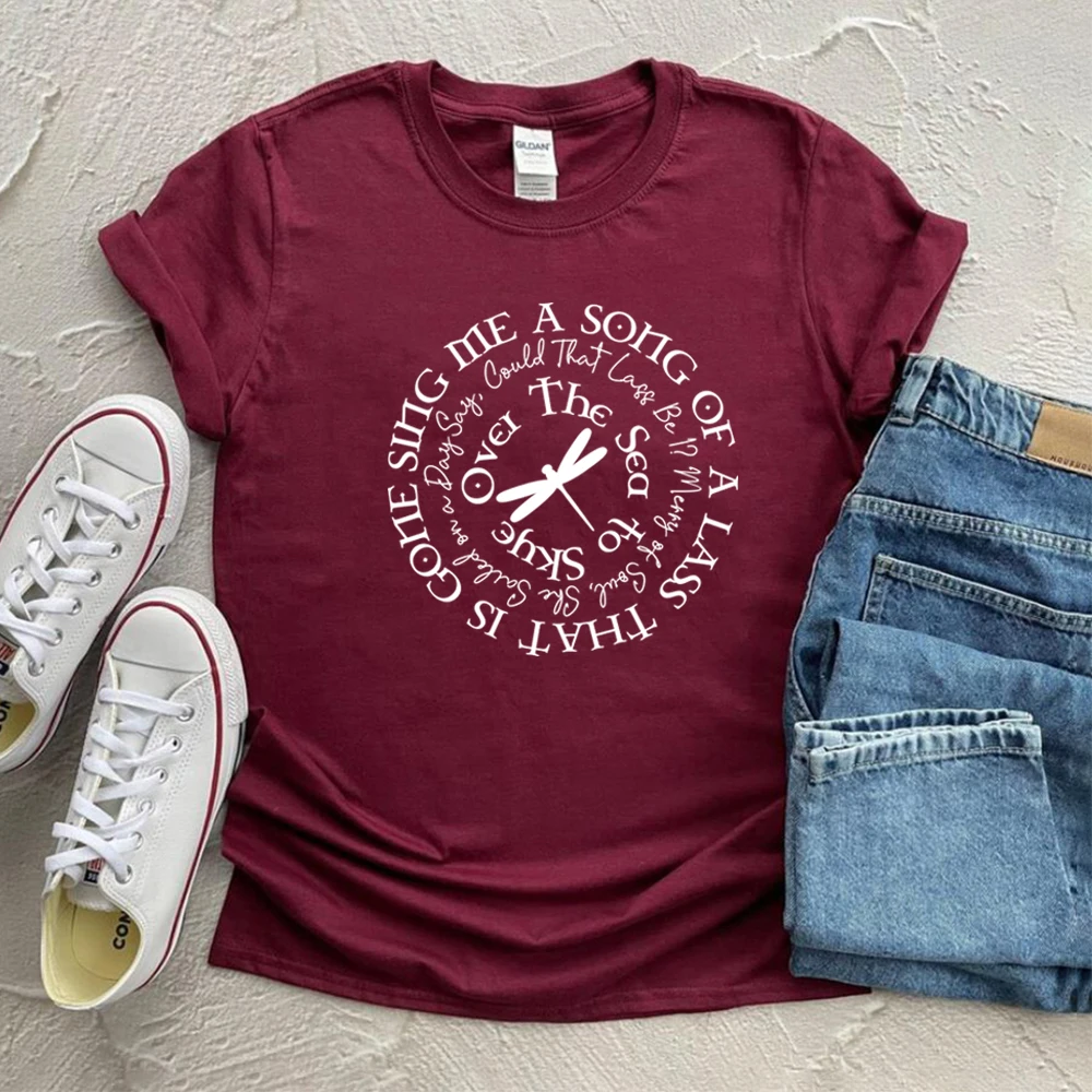 Sing Me A Song Shirt Claire T-Shirt Book Merch Outlander Jamie Fraser Shirts Fraser Ridge Clan Tv Series Tee Retro Sassenach Top 5