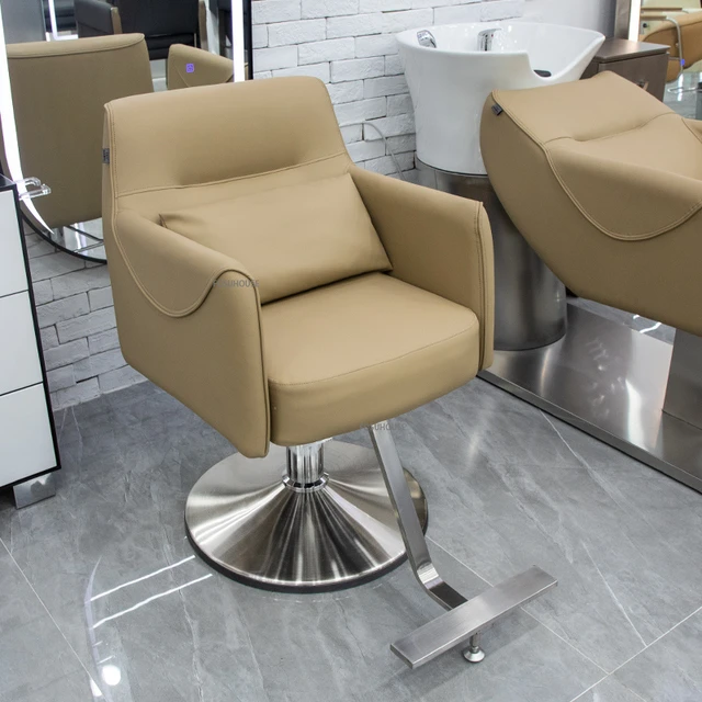Cadeiras de barbeiro profissional elevador giratório cadeira moderna para  cabeleireiro mobiliário de salão de beleza cadeira de maquiagem - AliExpress