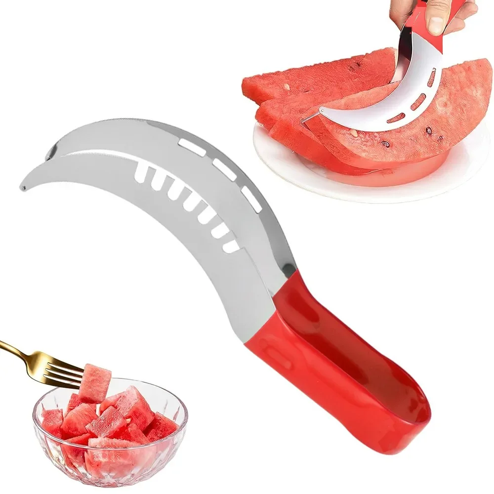 Multifunctional Watermelon Melon Cutter Stainless Slicer Watermelon Cutter Tool Slicer Cutters For Fruit Knife Kitchen Gadgets fruit slicer fruit knife food slicer