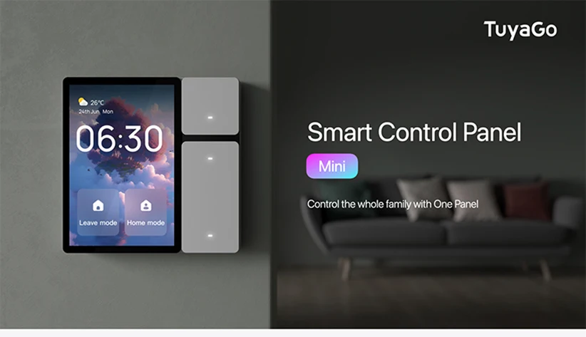 All-new 3.5 inch Tuya Smart Home Control Panel Built-in IR and BLE Mesh Gateway