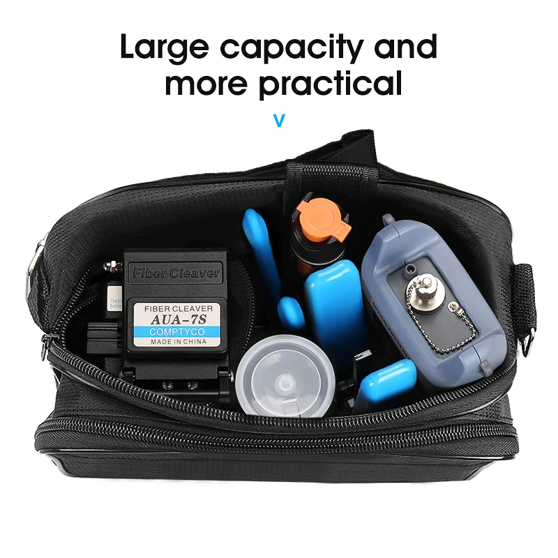 FTTH Optical Fiber Cold Splicing Kit Set AUA-7S Cutting Knife Red Light Pen Optical Power Meter-50~+26dbm
