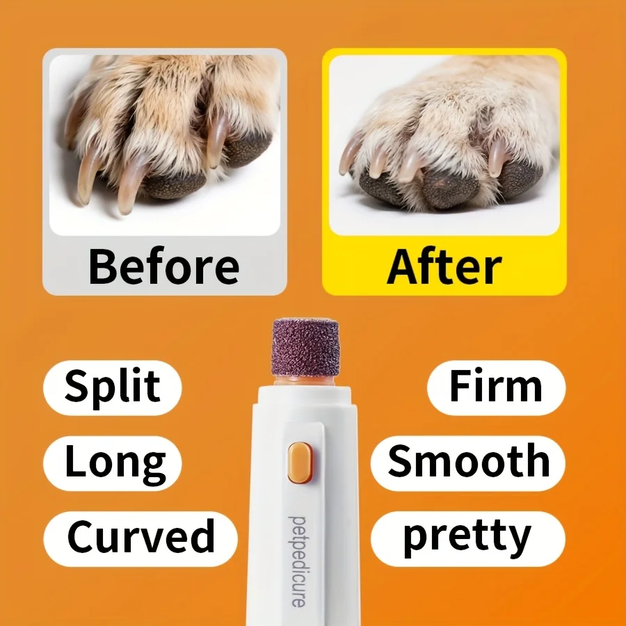 Electric Pet Nail Grinder Set for Dogs - Easy-to-Use,with Multiple Interchangeable Grinding Heads, Ideal for Pet Nail Care