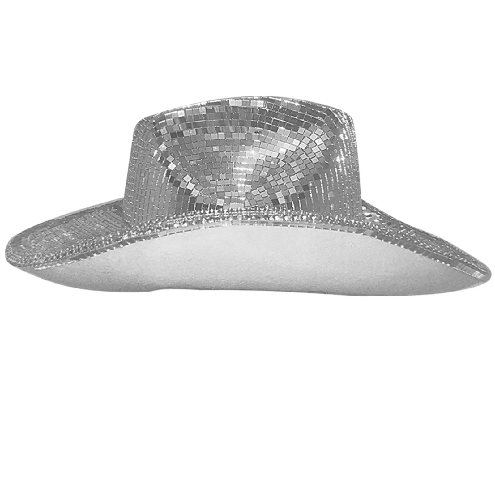 

Disco Ball Cowboy Hat Cowgirl Hats Look Stunning In The Sun Cowboy Caps With Mirrored Glass Jewels Mesh Accents Womens Sun Hat