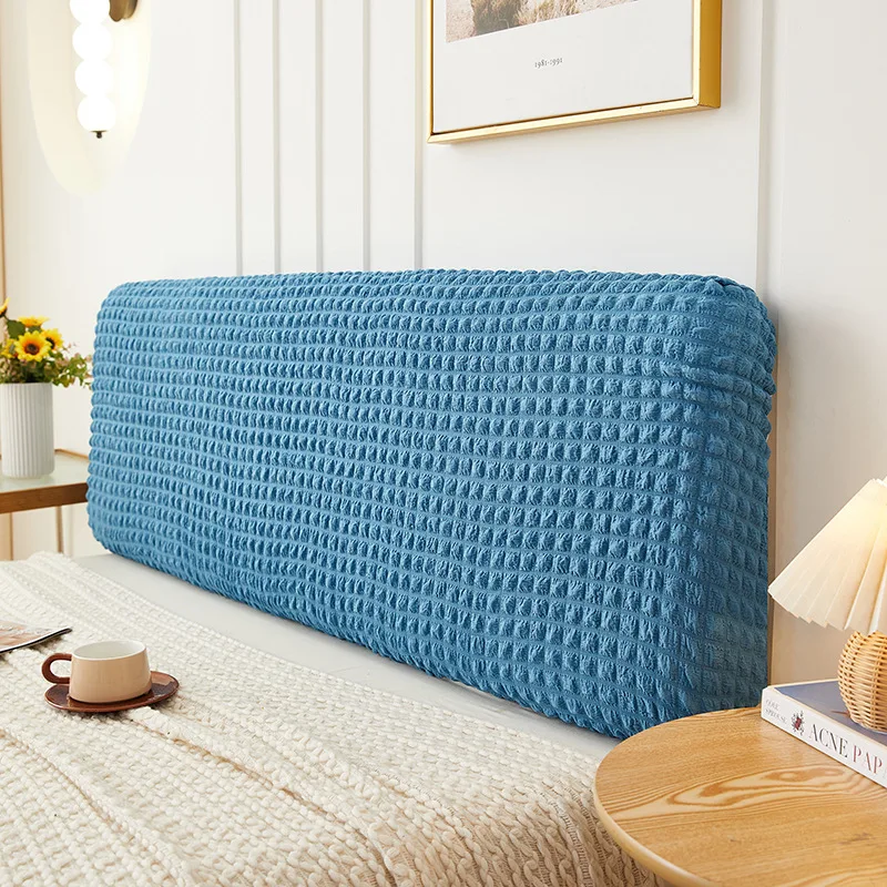 Simple Bedside Cover Elastic All-inclusive Protection Headboard Case Dust-Proof Nordic Bedroom Bed Cushion Cover Home Decoration