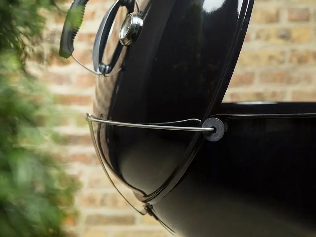 Charcoal Grill, 22-InchCooking grate is compatible with GBS inserts and is hinged for easily adding charcoal while grilling