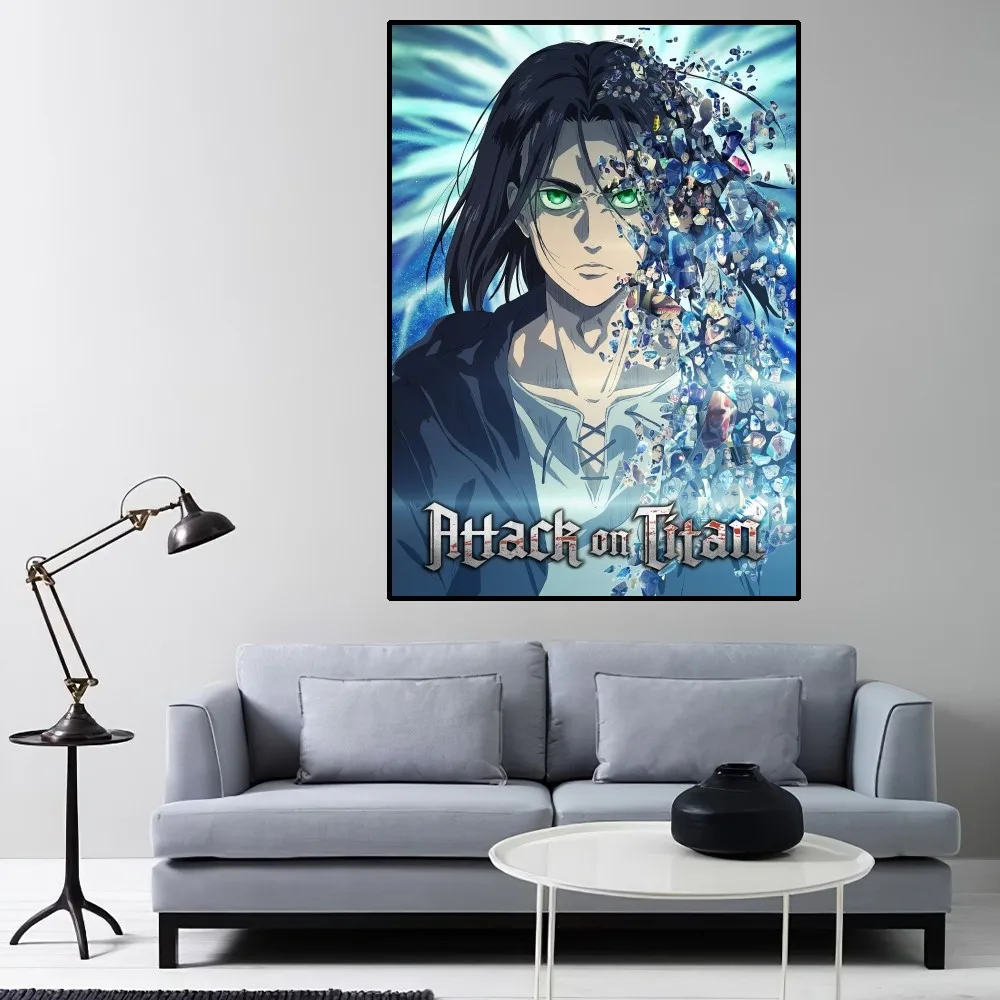 Attack on Titan Poster Home Room Decor Livingroom Bedroom Aesthetic Art Wall Painting Stickers anime poster poster prints diy poster sticker anime stickers
