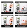 ANENG AN101 Mini Digital Multimeter1999 T-RMS AC/DC NCV Capacitance Ammeter Voltmeter Tester multimetro digital profesional test 5