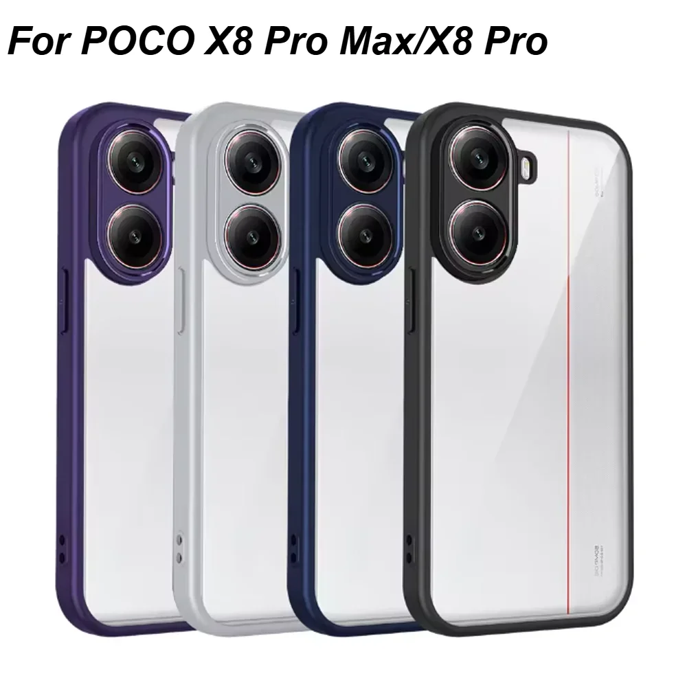 Luxury Simple Transparent Slim Case with Airbag Anti-Drop Protection