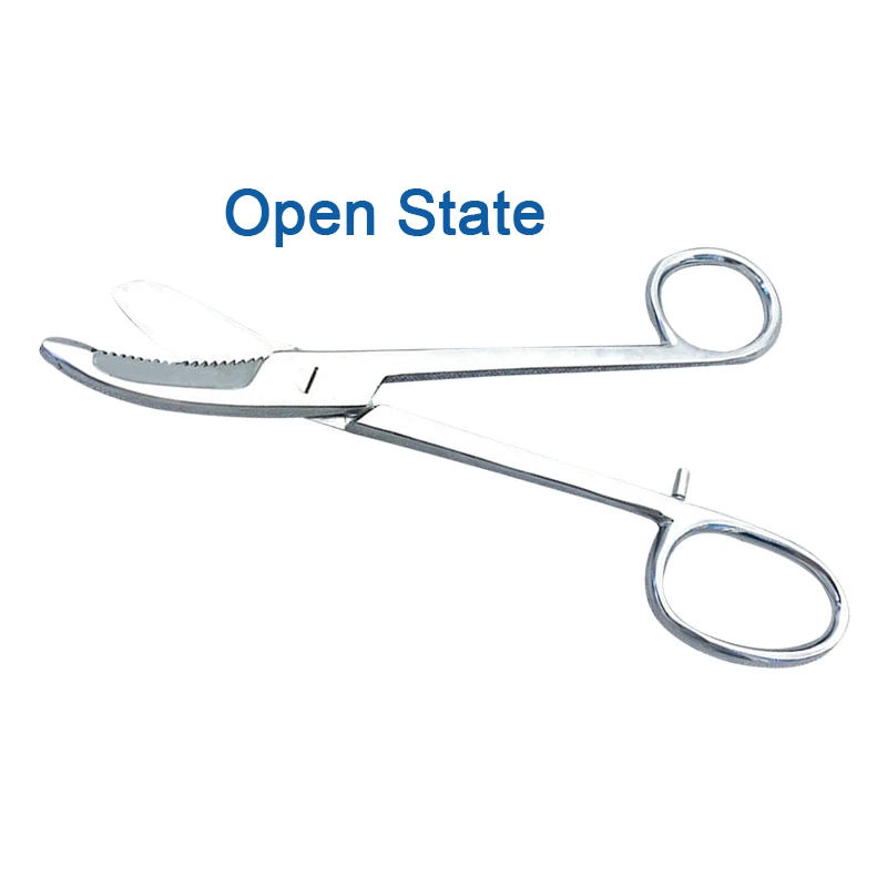 

Stainless Steel Curved Plaster Scissors Gypsum Scissors Round Handle Medical Scissors 24cm