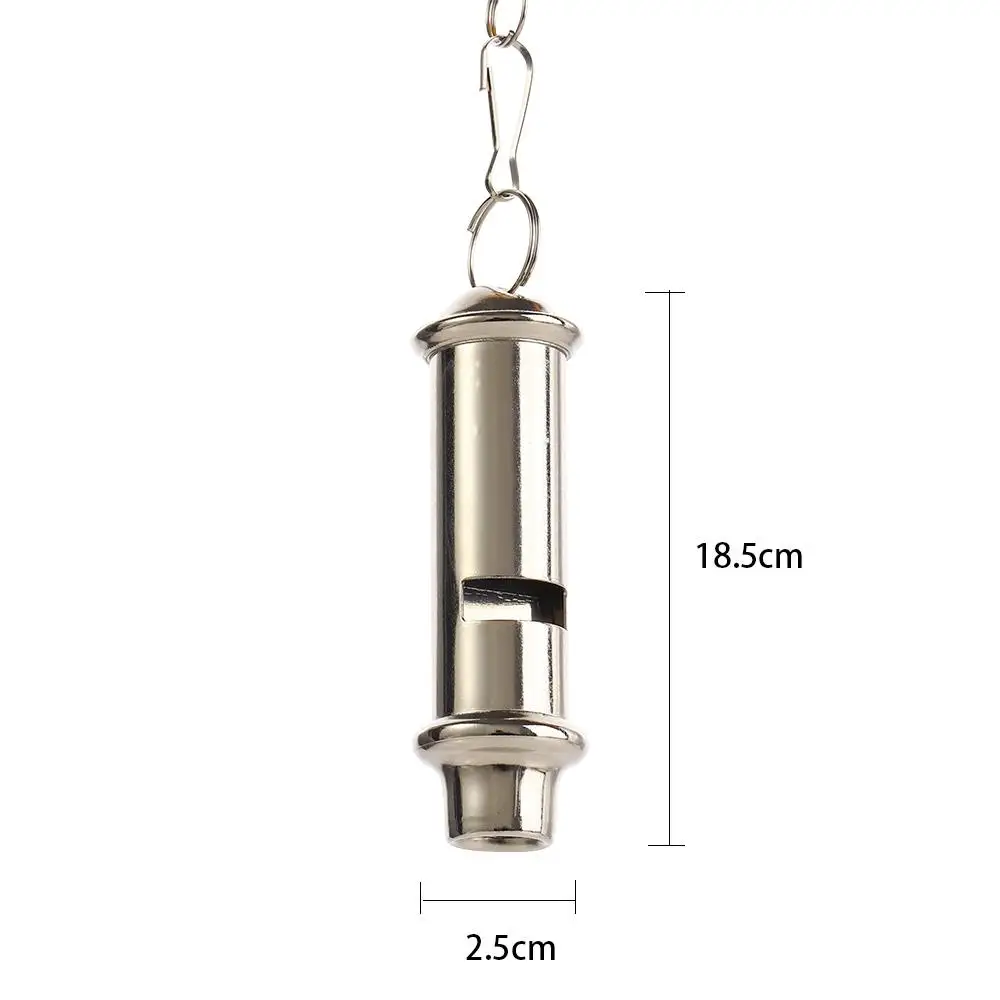 Silver Metal Whistle Neck Chain For Police Bobby Judge Security