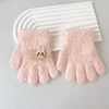 1-3Y Children Gloves Autumn Winter Warm Thicken Boys Girls Baby Riding Mittens Cute Cartoon Kid Kindergarten Five Fingers Mitten 4