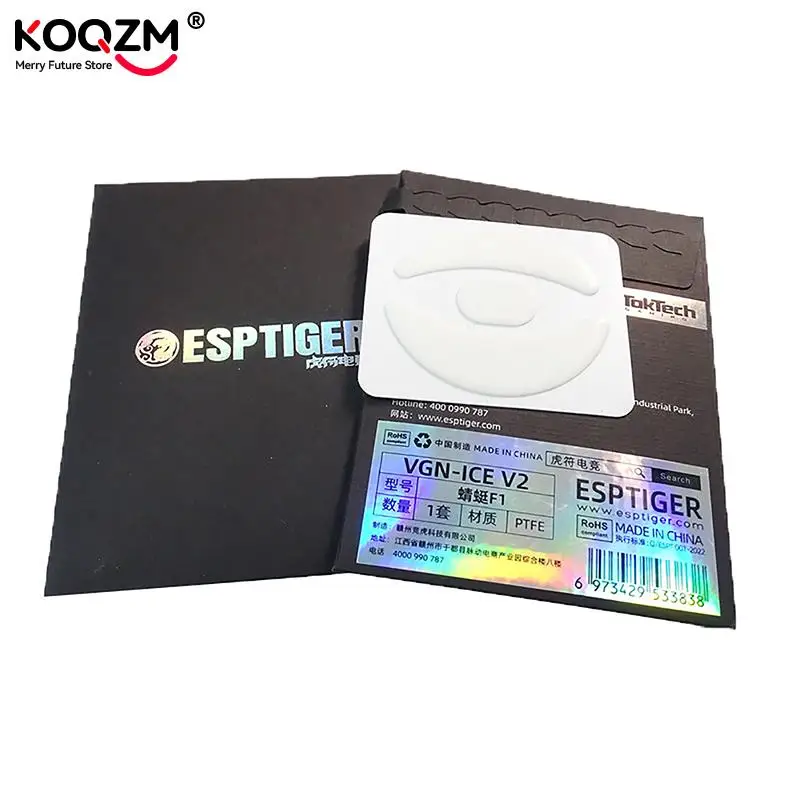 Mouse Skates Pad para Ratos Desliza Tiger Ice Versão v2 Pés para Vgn Dragonfly f1 Pro Pro Max White Arc Mice