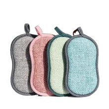 

Cleaning Sponge Scrubber Sponges for Dishwashing Bathroom Accessorie 4/6/8pcs Double Sided Kitchen Cleaning Magic Sponge Kitchen