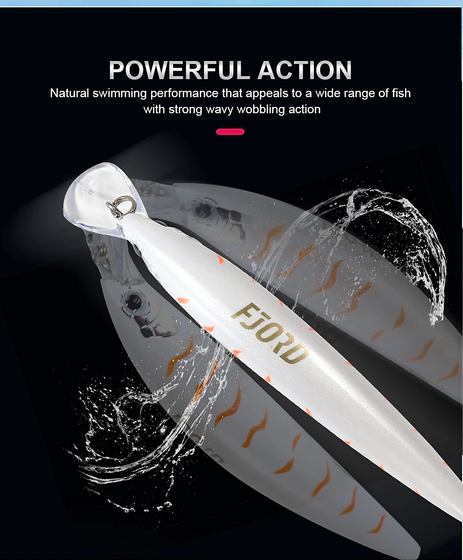 ゴーフィッシュ The River & Surf Plugging 90S 110S 37g 90S 29g 70S 17g Heavy Sinking Minnow Fishing Lures