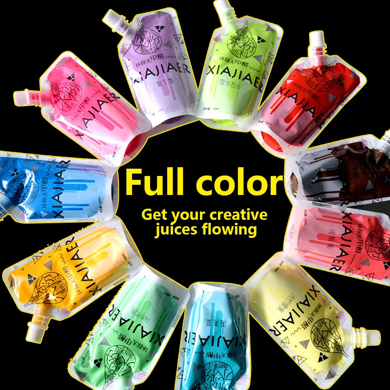Chagall gouache pigment 100ml bag large capacity supplement bag art painting materials 4