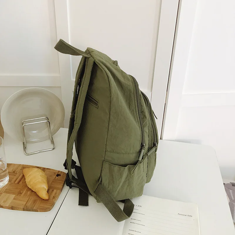 حقيبة ظهر كاجوال للنساء خفيفة الوزن ومقاومة للماء للسفر، حقيبة نسائية ذات سعة كبيرة، حقيبة ظهر مدرسية للبنات في الكلية