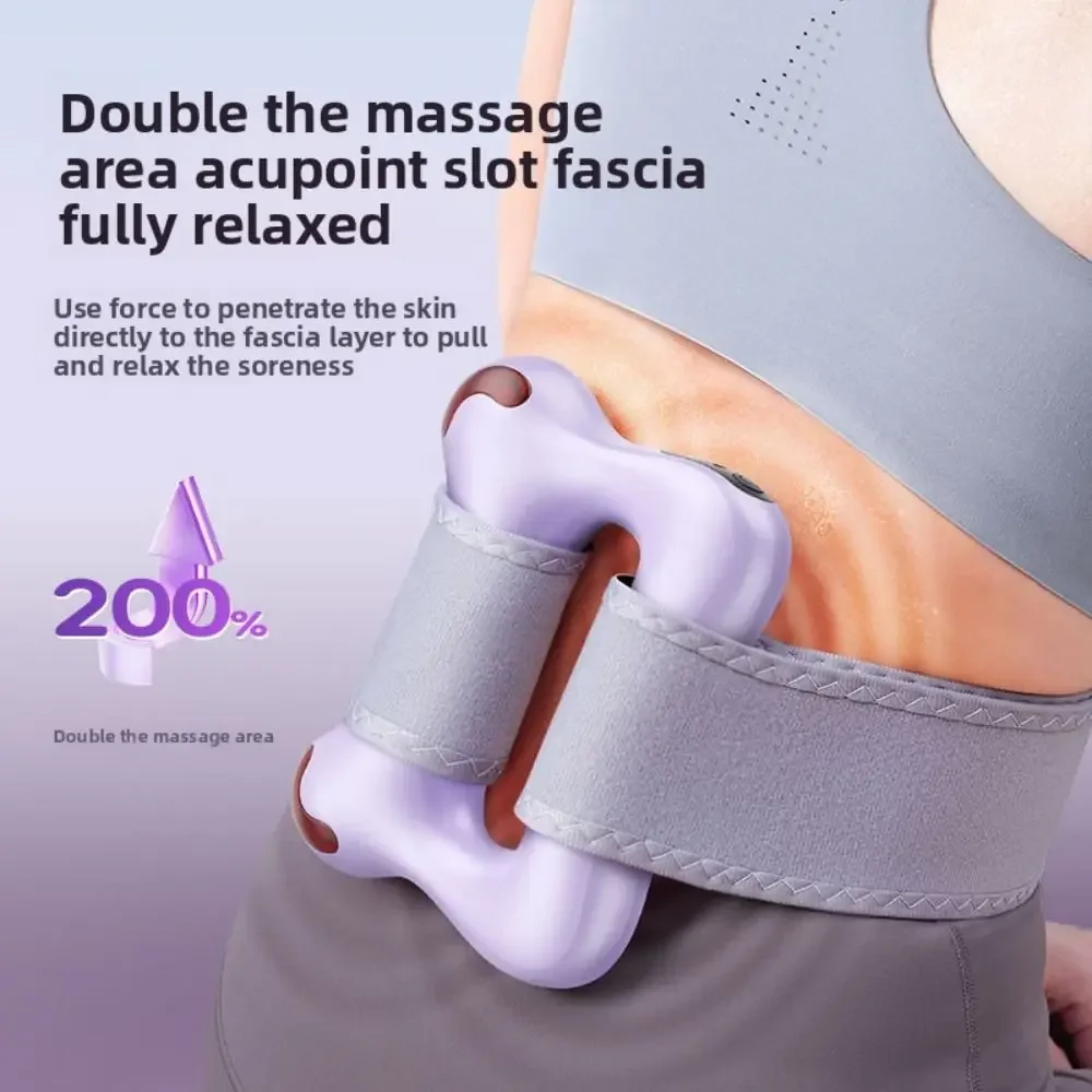 Hot Compress Electric Fascia Ring Muscle Relaxation USB Charging Waist Massager With Belt Fascia Massager Waist Abdomen Massage