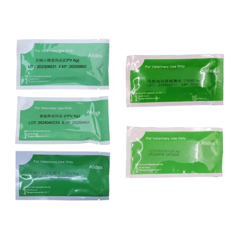 Canine Distemper/Adeno Test for Dogs Cats Easy and Effective Test Pet CPV CDV FPV CCV Toxo Set of 20 Dog Virus Detection Card Feline Virus Test Kits