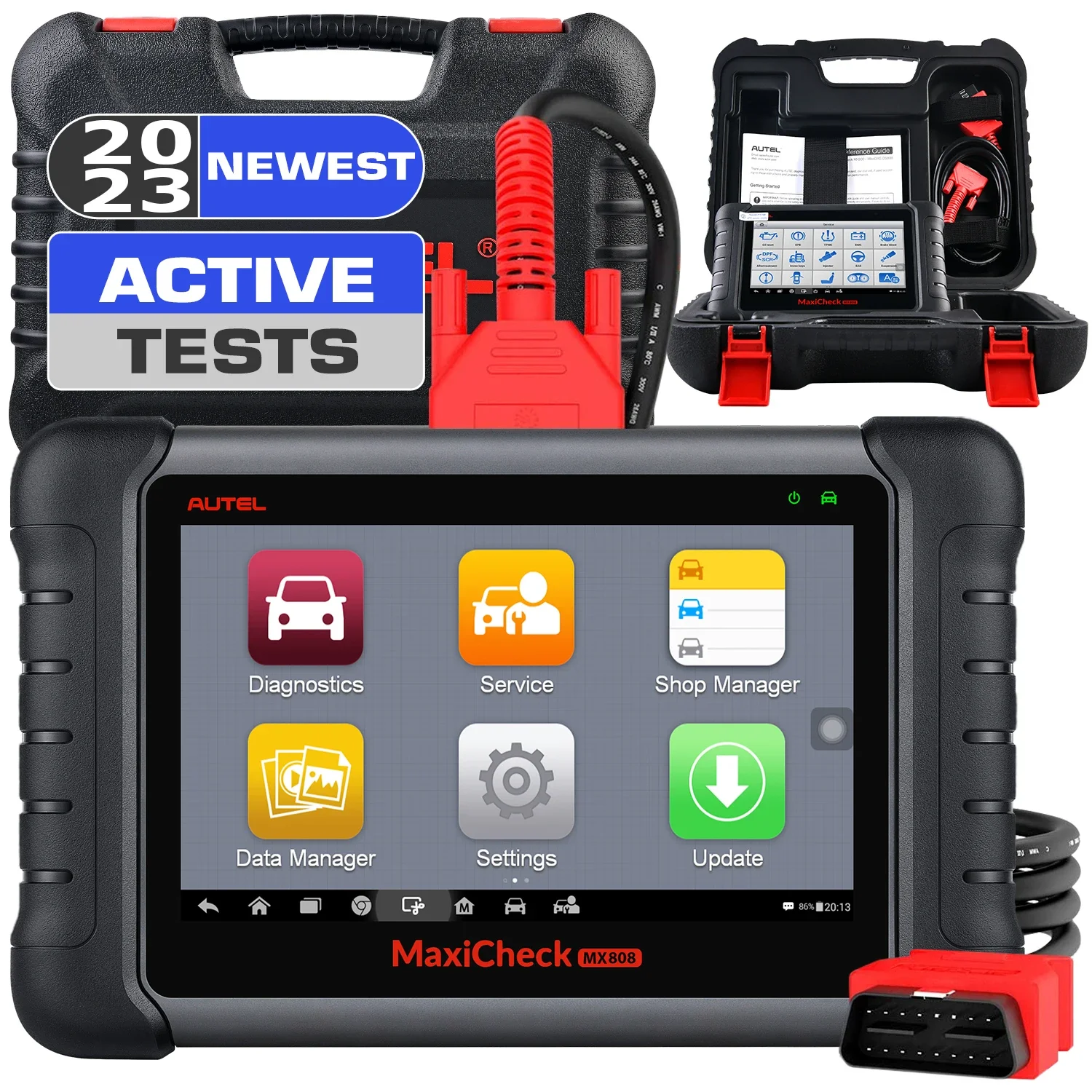 Autel MaxiCheck MX808 S Car Diagnostic Scan Tool All Systems Diagnosis Scanner with 25 Advanced Service Same as MaxiCOM MK808S auto diagnostic scanner