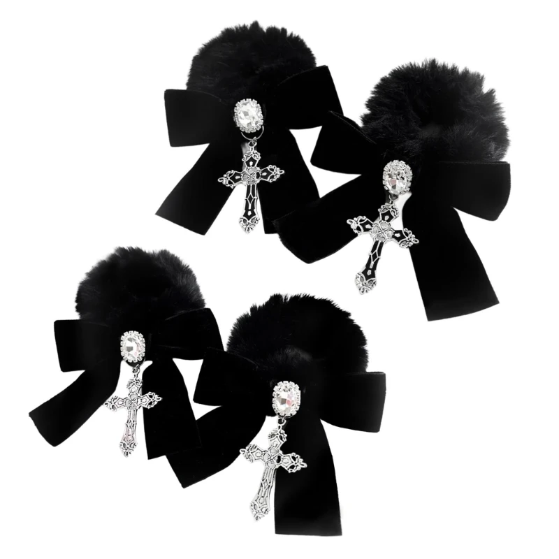 

Elegant Women's Gothic Hair Scrunchy Bowknot Scrunchies Show Your Hairstyle