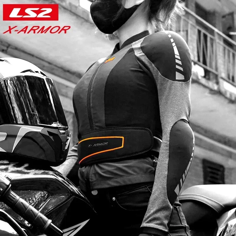 LS2 Motorcycle Riding Armor Breathable Quick Drying Motorcycle Racing Riding Suit Anti Fall CE Protective Gear