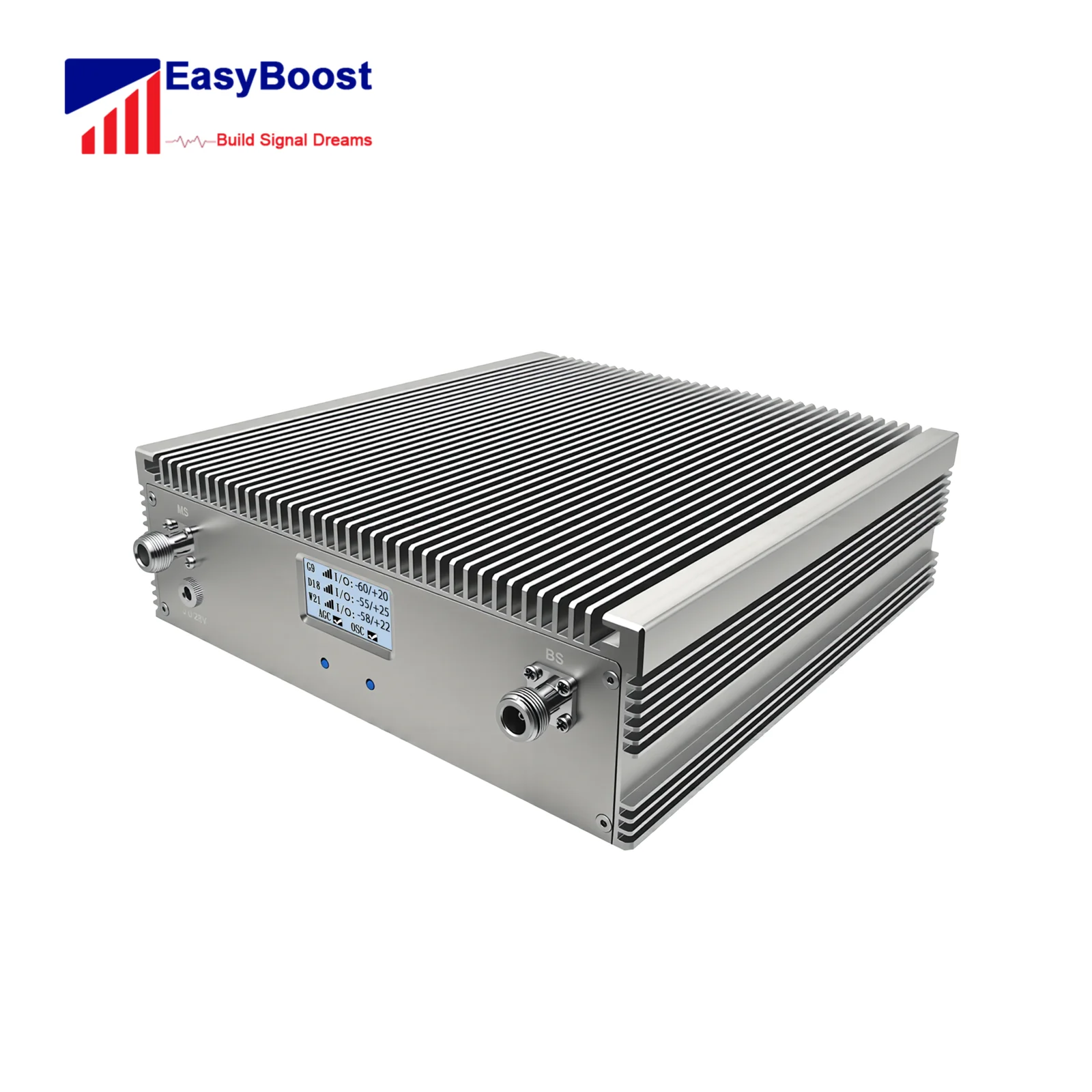 향상된 2G/3G/4G/5G GSM 시골 통화 증폭기 80dB 고출력 27dBm 전력 800/900/2100MHz 트라이밴드 3000 영역 다중 사용자 커버리지
