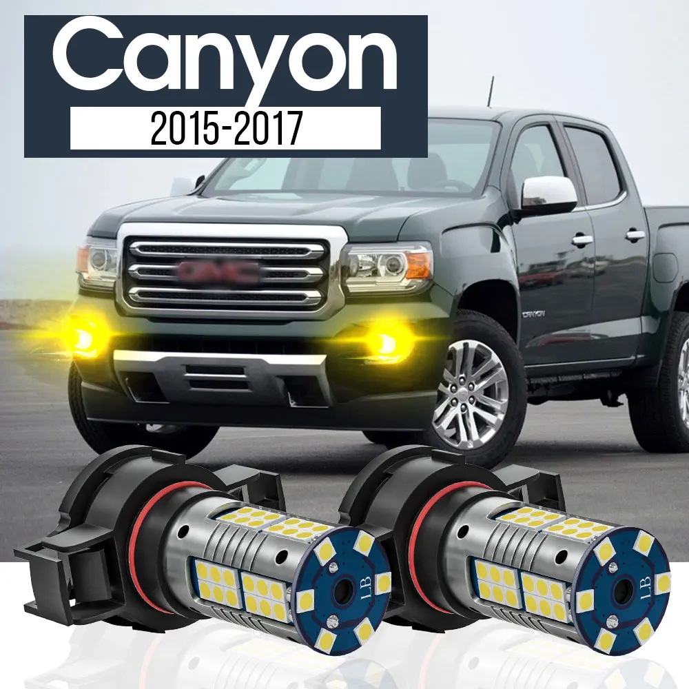 

2pcs LED Fog Light Lamp Blub Canbus Accessories For GMC Canyon 2015 2016 2017