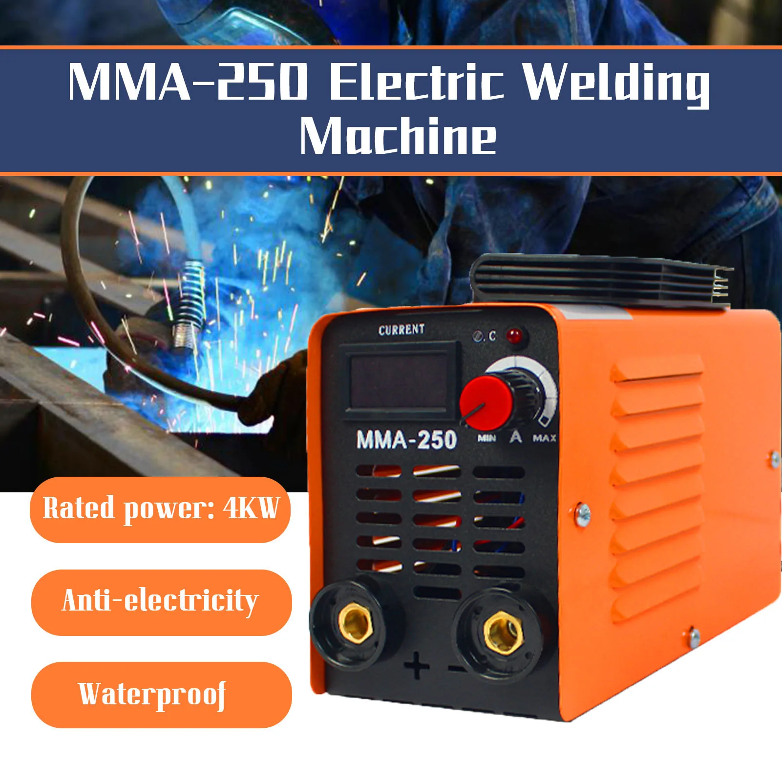 MMAElectricWeldingMachine4KW20250AAdjustableHomeMiniWelding