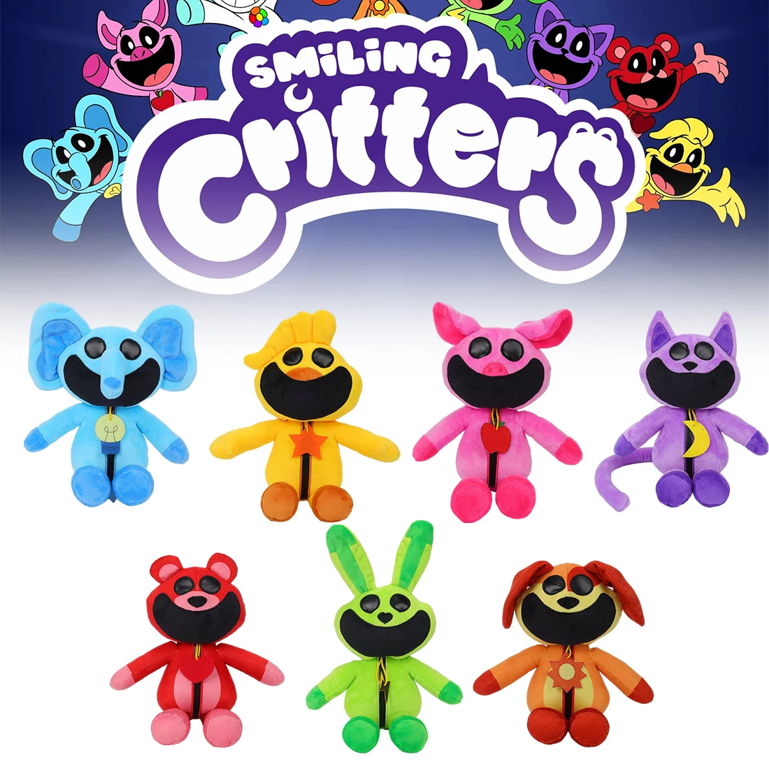 NEW Smiling Critters Plush Doll Cartoon Game Catnap/dogday