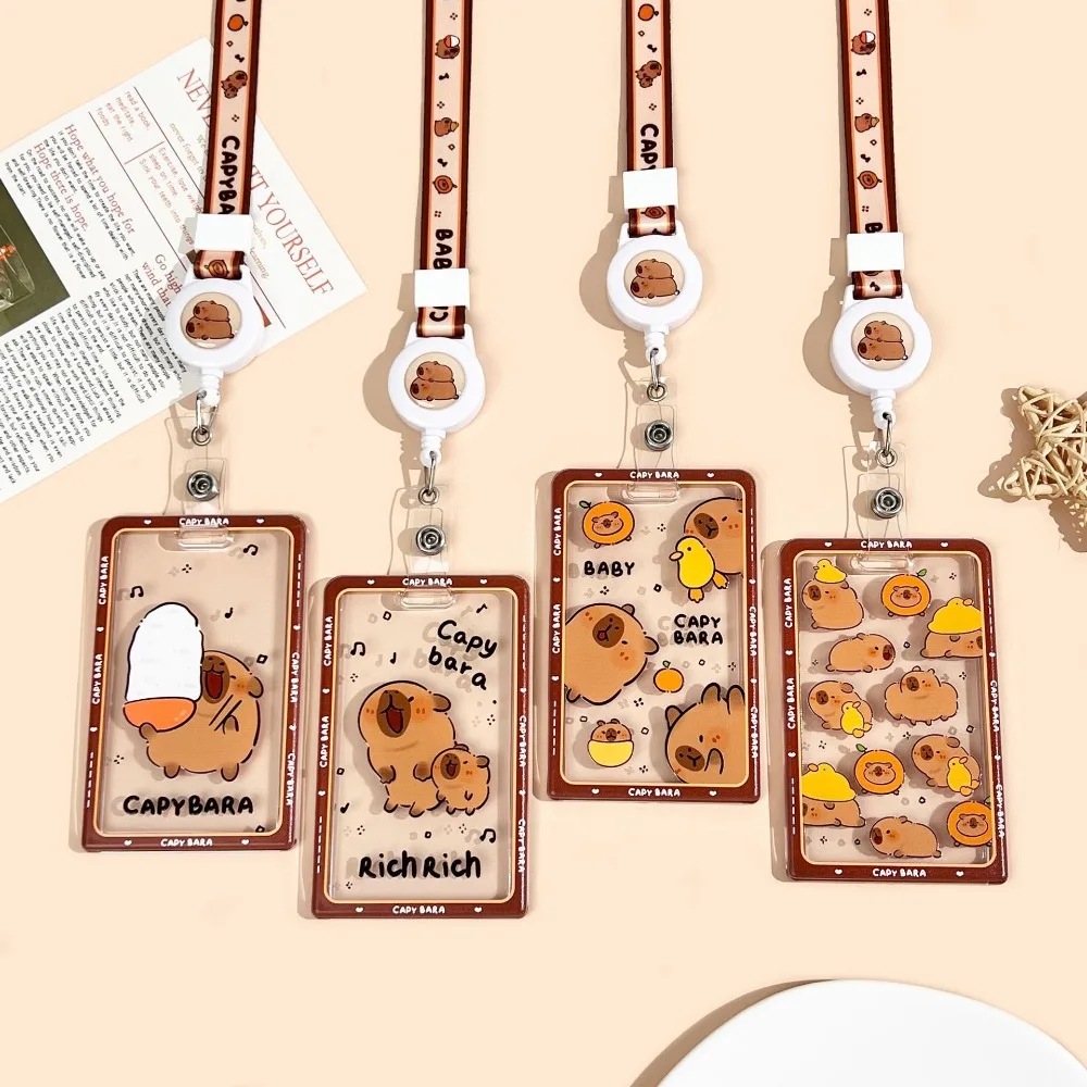 Capybara Cartoon Photocard Holder and Organizer Stationery Bag