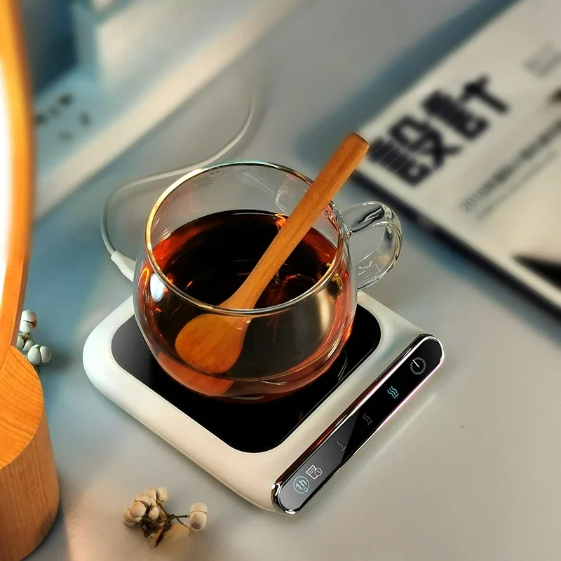 

Mini Portable USB Cup Warmer Coffee Mug Heating Coaster 3 Gear 100°C Milk Tea Water Cup Heaters for Home Office Desk Heating Pad