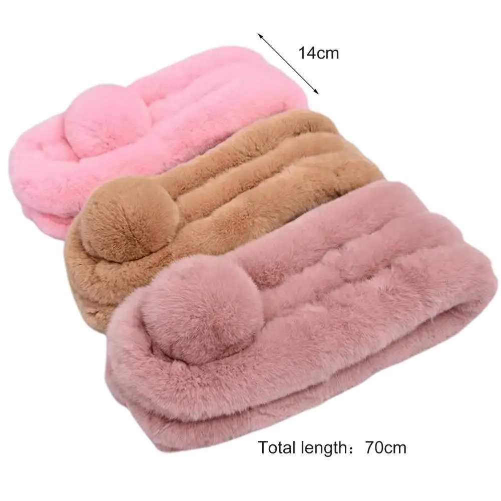 

Stylish Unisex Scarf Wrap Elegant Simple Comfy Ultra Soft Furry Scarf Wrap