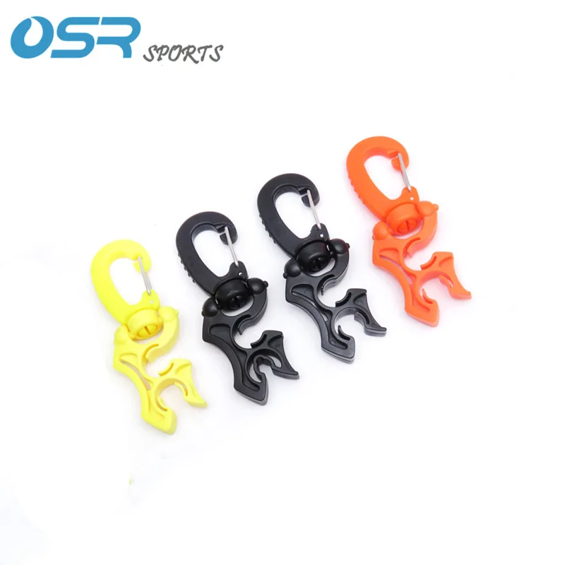 Scuba Diving Regulator Double BCD Hose Holder With Clip Buckle 10x10mm/10x6mm Hook Snorkeling Tools Accessories 6