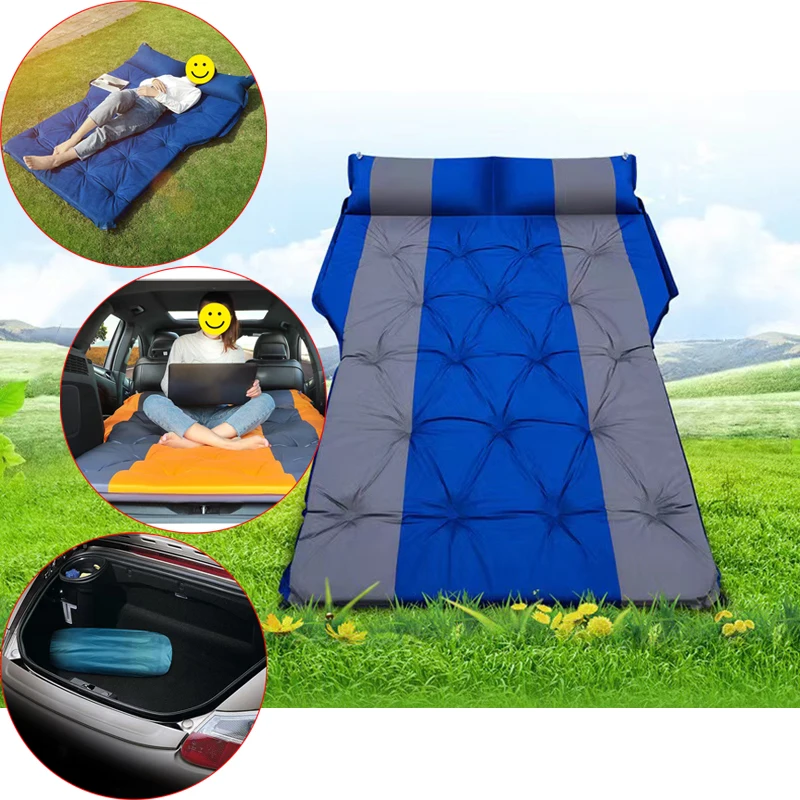 Hot Car Iatable Bed SUV Car Air Mattress Atable Travel Bed Air 180X132X5cm Outdoor Camping Mat Mattress Travel