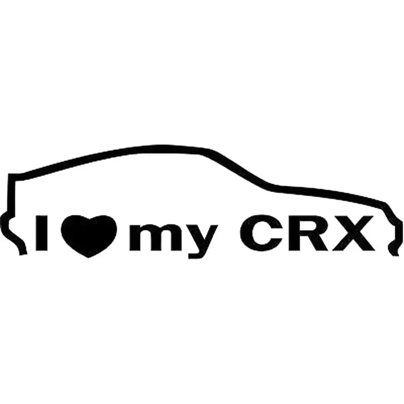 

Jpct I Love My CRX Stickers Cross Country Diesel Vehicle Motorcycle Accessories Decoration Refrigerator Car Fun Decal PVC