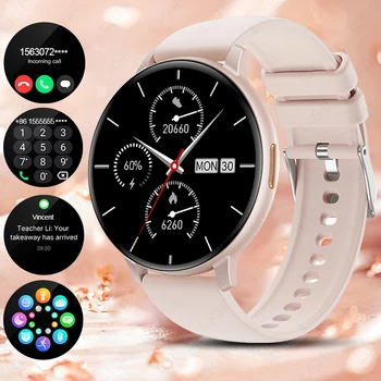 Women Sports Smartwatch 2026 New Bluetooth Call Voice Assistant Heart Rate Monitor IP67 Waterproof Fitness Tracker Smart Watches 1