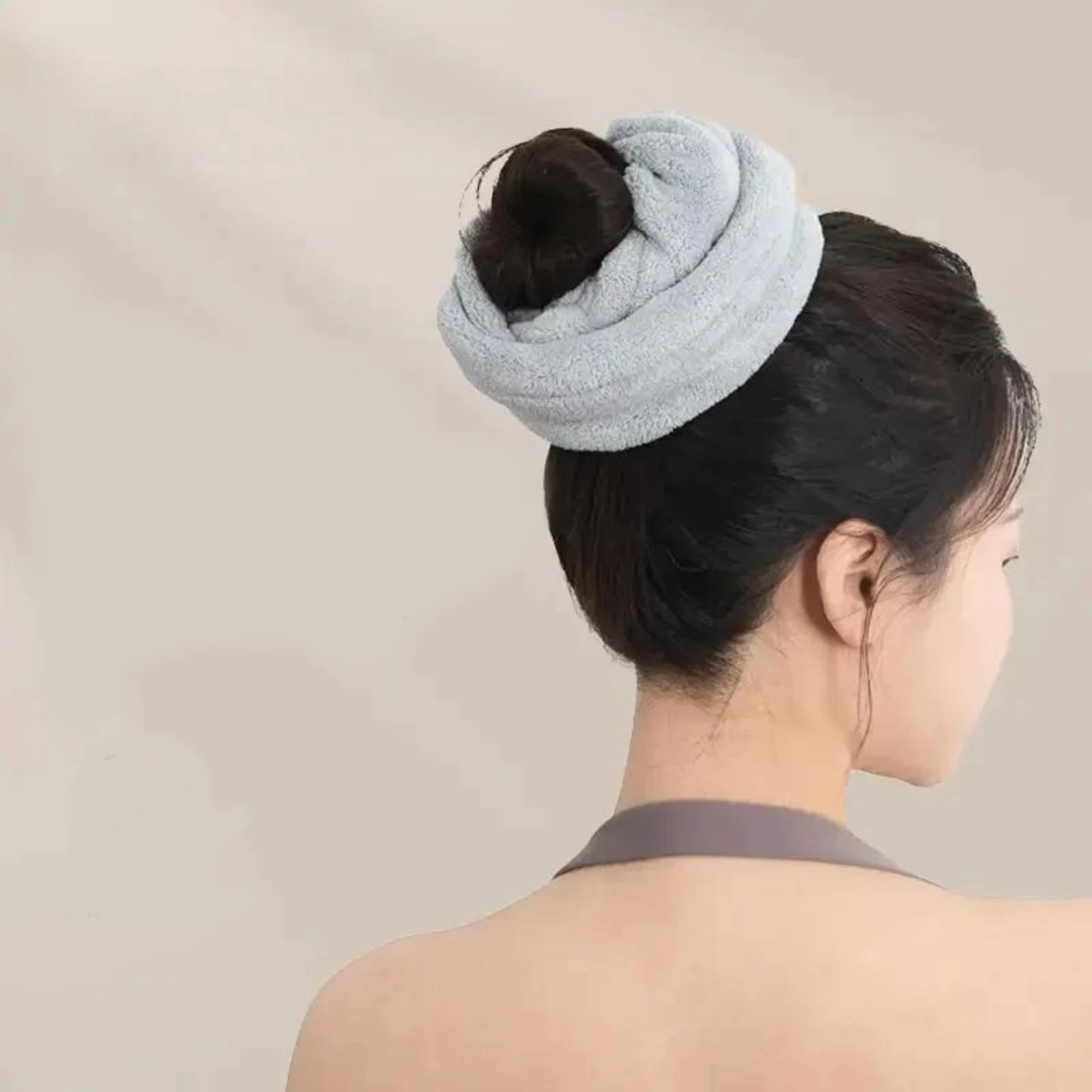 1PC Absorbent Hair Towel Scrunchie, Quick - Dry Hair Wrap for Women, Soft Hair Drying Accessory