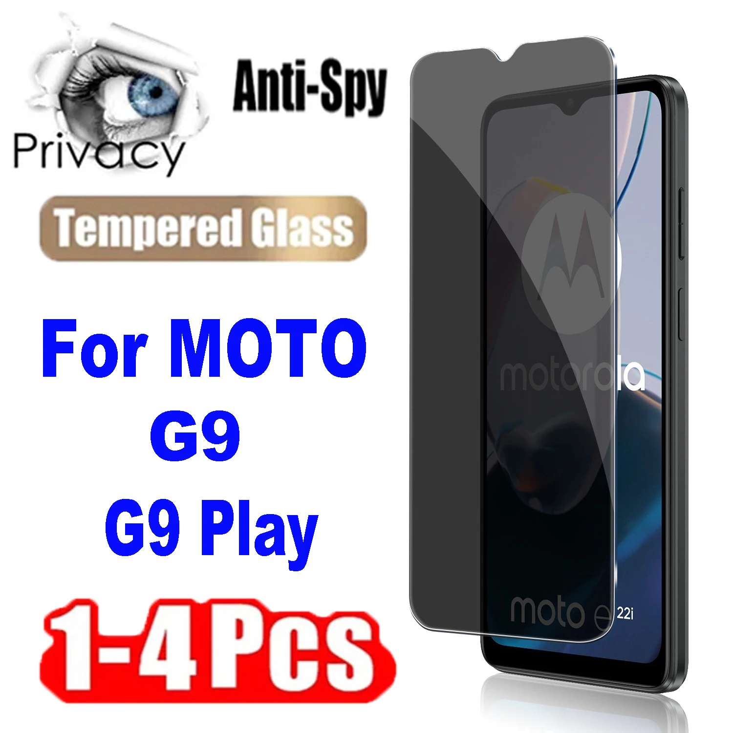 1-4 шт., защитное закаленное стекло для Motorola Moto G9 Play чехол mypads буля в очках для motorola moto g9 power задняя панель накладка бампер