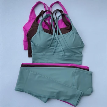 Alternative view of “Inaya”  Seamless Sports Bra and Leggings Workout Set