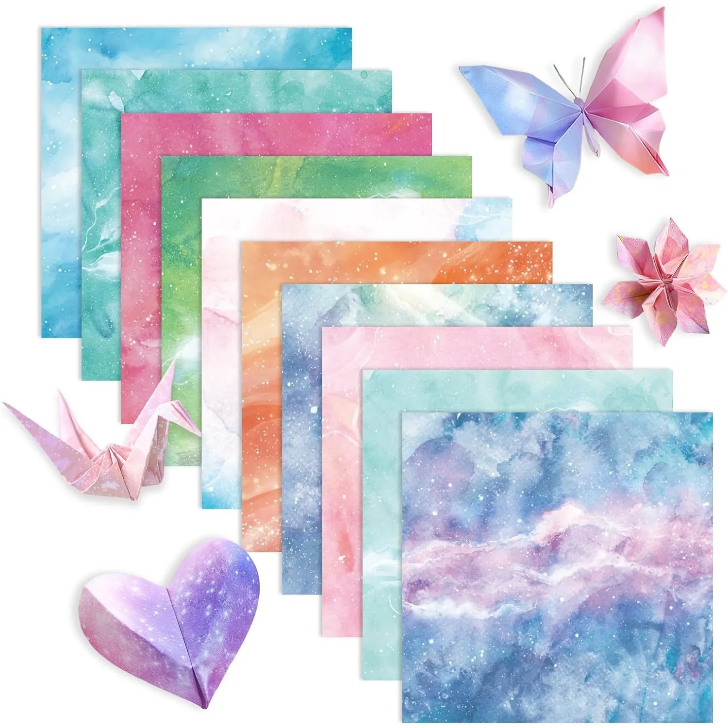 Colorful Origami Paper Kit 1