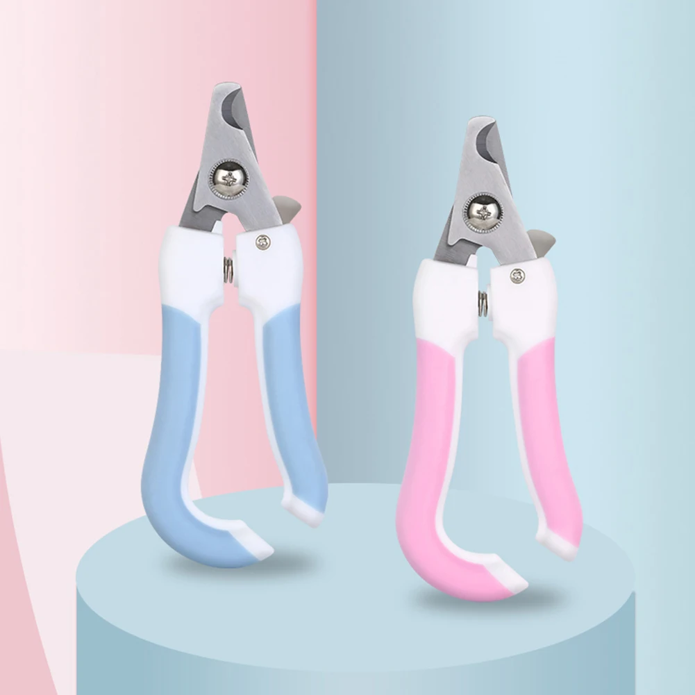Professional Pet Nail Clipper Stainless Steel Dog Cat Nail Trimmer Labor-Saving Clipper Convenient Pet Grooming Supplies