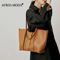 AVRO's MODA Brand Fashion Handbag Women Genuine Leather Shoulder Handle-Top Bag Female Luxury Designer Retro Crossbody Tote Bags 1